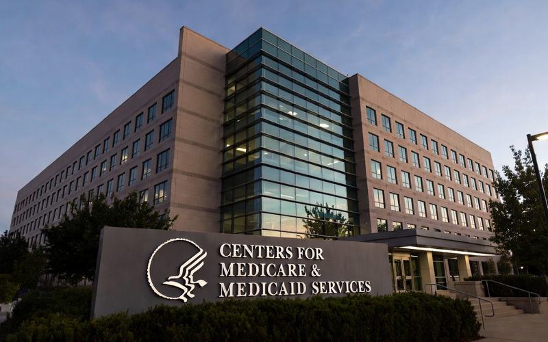 Exterior of CMS building