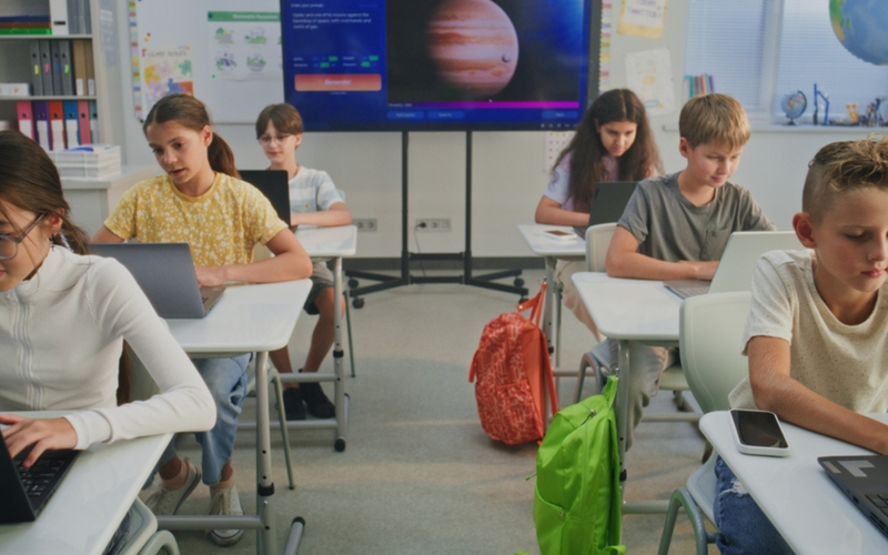 Classroom of kids