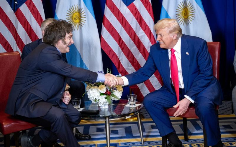 Javier Milei with Trump
