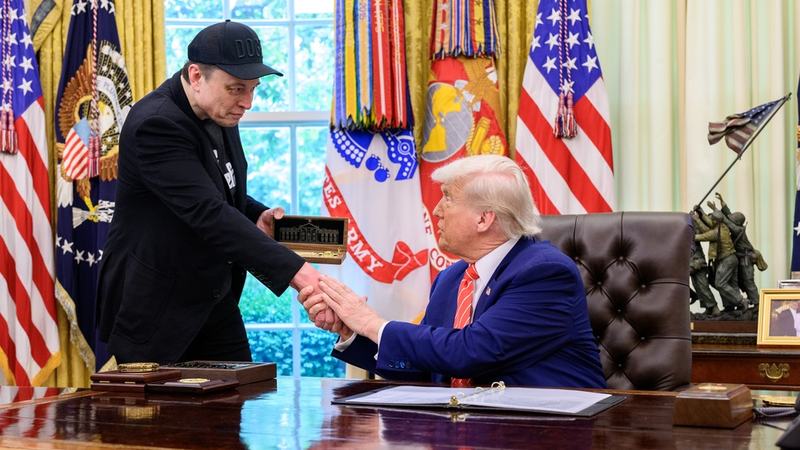 Musk with Trump