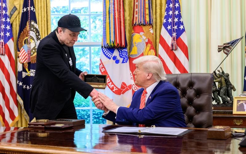 Musk with Trump