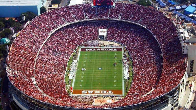Oklahoma vs Texas Football