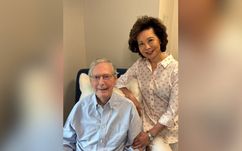 Senator Mitch McConnell and Secretary Elaine Chao