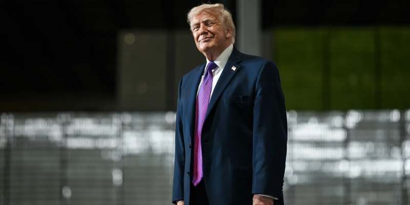 Trump Purple Tie