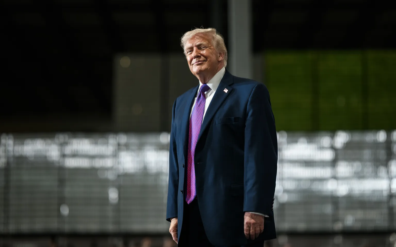 Trump Purple Tie