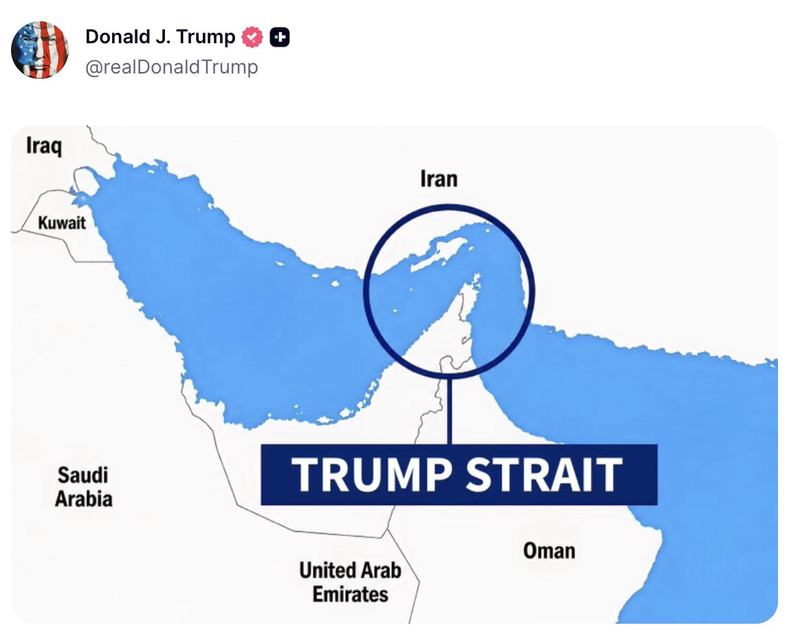 Trump Strait Post