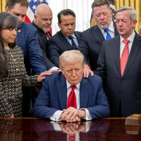 Trump being prayed for