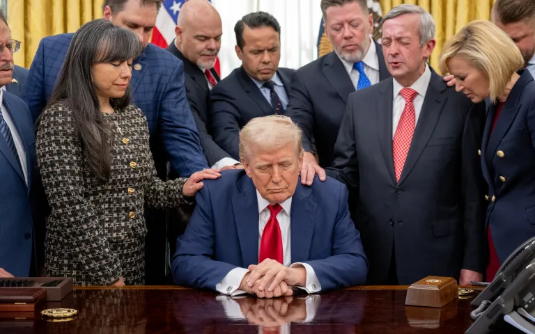 Trump being prayed for