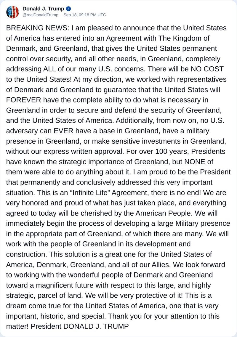 Trump on Greenland