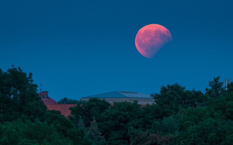 Partial lunar eclipse