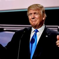 Trump thumbs up
