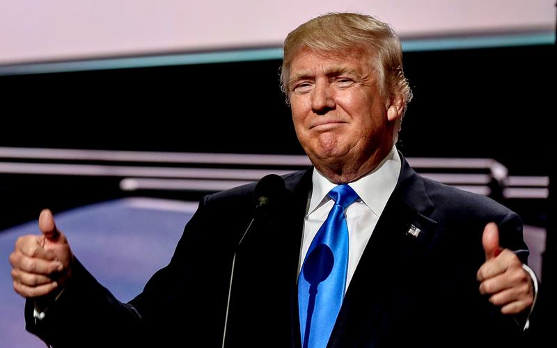 Trump thumbs up