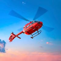 Red/Medical Helicopter - Shutterstock