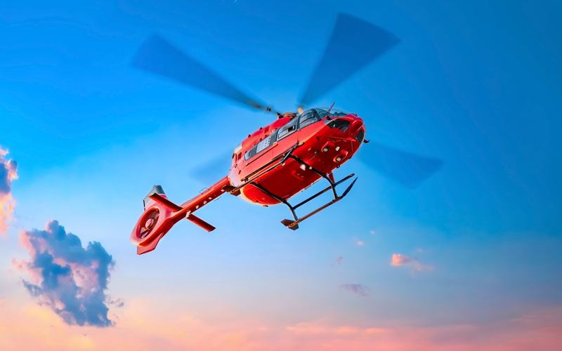 Red/Medical Helicopter - Shutterstock