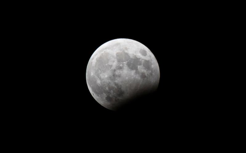 Moon partial eclipse