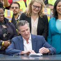 Newsom Bill Signing - Shutterstock