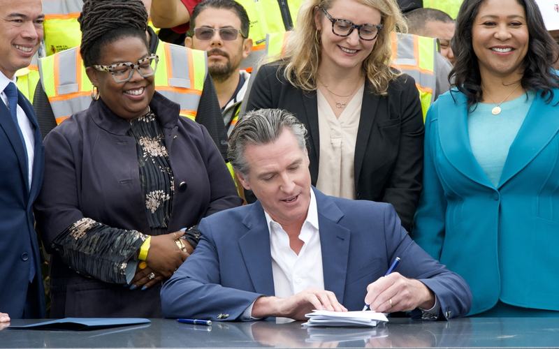 Newsom Bill Signing - Shutterstock
