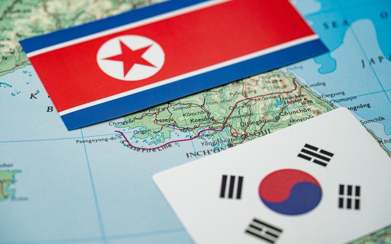 North Korea and South Korea - Shutterstock