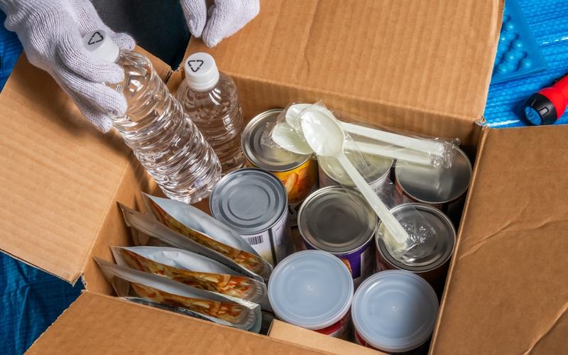 stockpile food and water