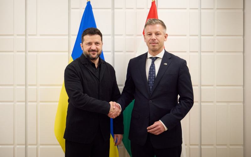 Péter Magyar and volodymyr Zelenskyy - The Presidential Office of Ukraine www.president.gov.ua